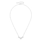 Five Flower Garland Necklace · 925 Sterling Silver · D/VVS1 Moissanite with GRA Certificate | FAWDI